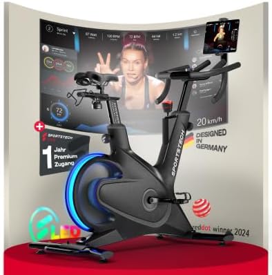 Sportstech Sbike Lite: Heimtrainer mit App & Tablet-Halterung