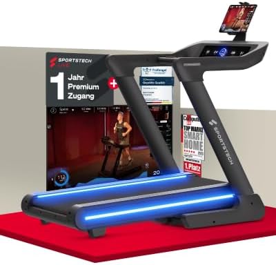 Sportstech sTread Pro/Lite: Klappbares Laufband, 20 km/h, 17 % Steigung