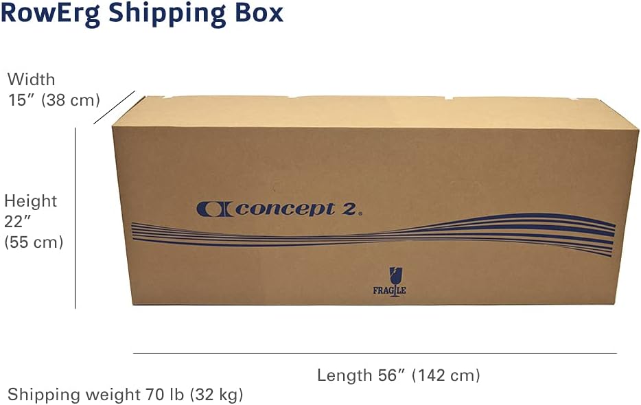 Concept2 RowErg Modell D: Rudergerät mit Luftwiderstand, Standardbeinen, Schwarz