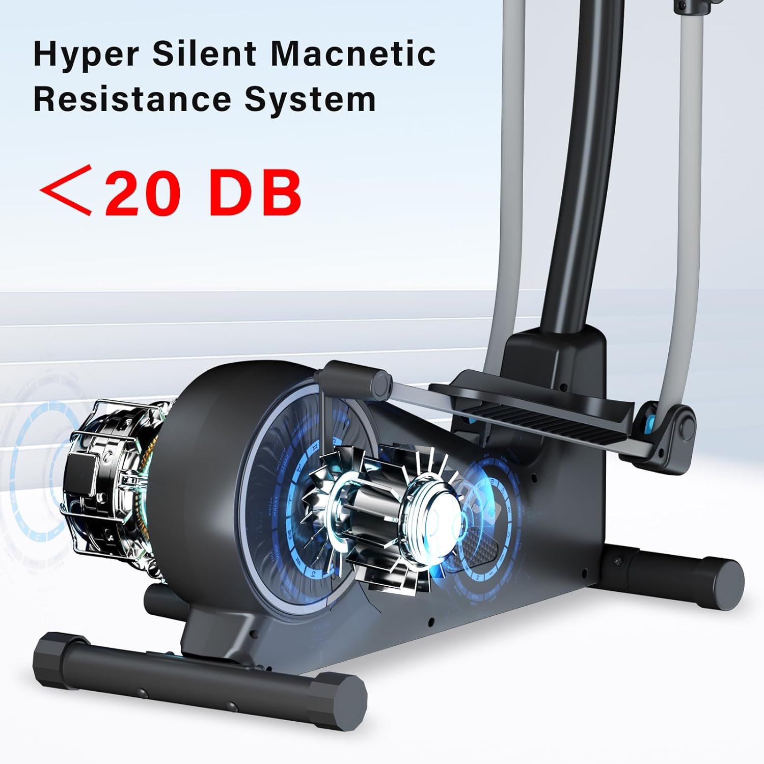 TODO 2-in-1 Crosstrainer für Zuhause mit App & LCD Monitor