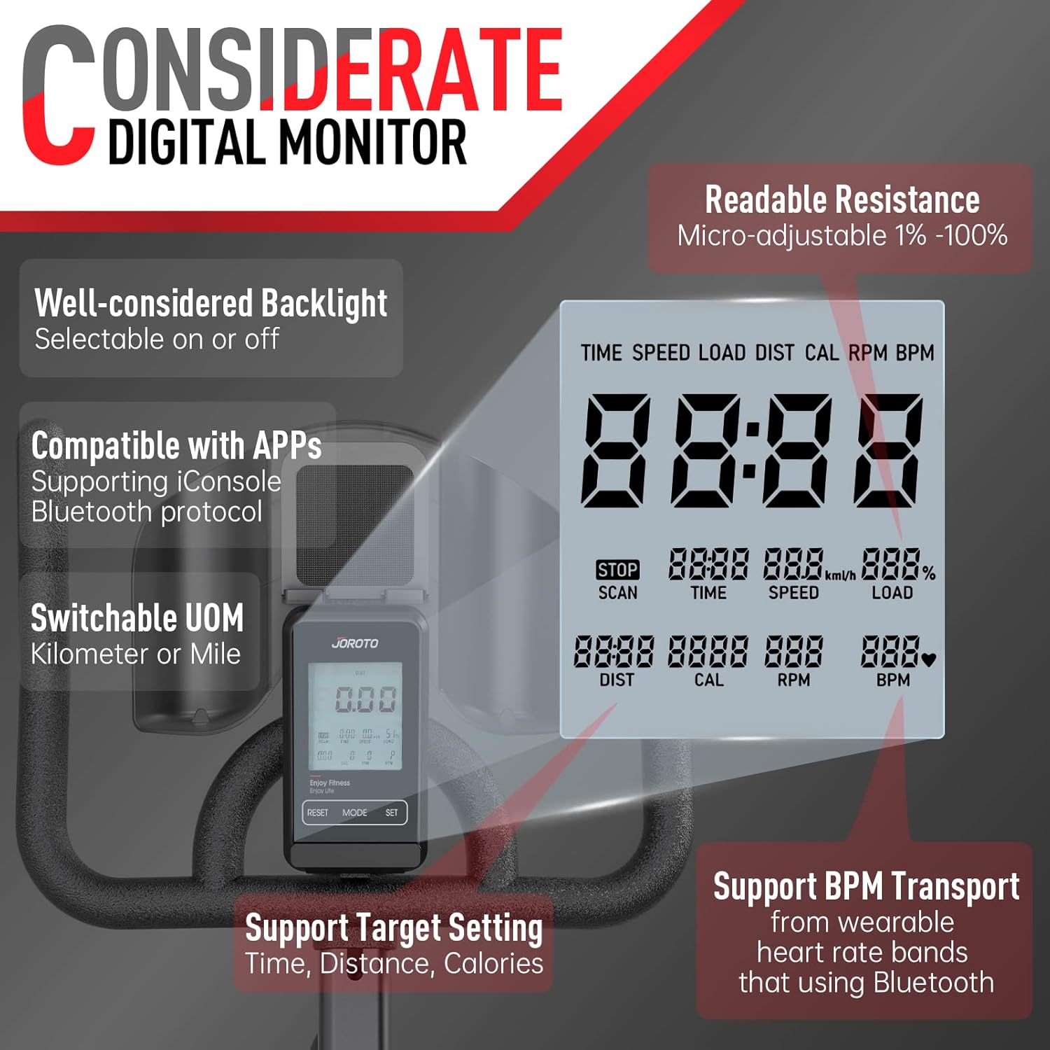 JOROTO X4S: Bluetooth Heimtrainer mit Magnetwiderstand