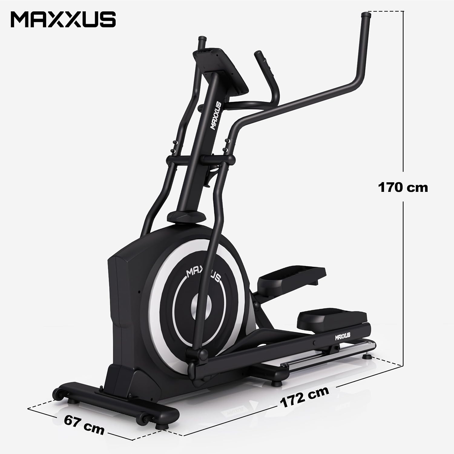 MAXXUS CX 5.1 Crosstrainer: App Compatible, Quiet, Bluetooth, Magnetic Brake