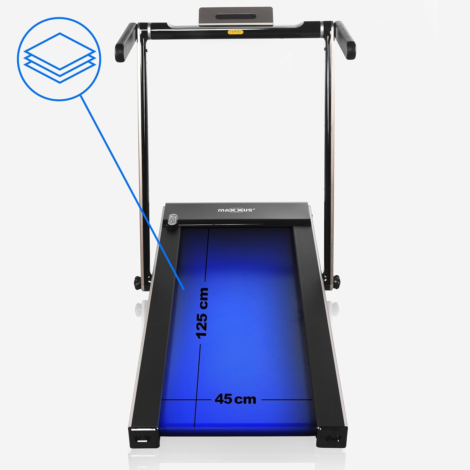 Maxxus M8 Elektrisches Klappbares Laufband – 2.0 PS Motor, Bluetooth & App