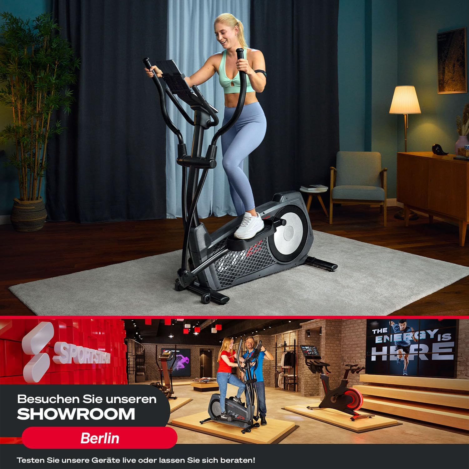 Sportstech CX2: Crosstrainer mit App, 27 kg Schwungmasse & Generator