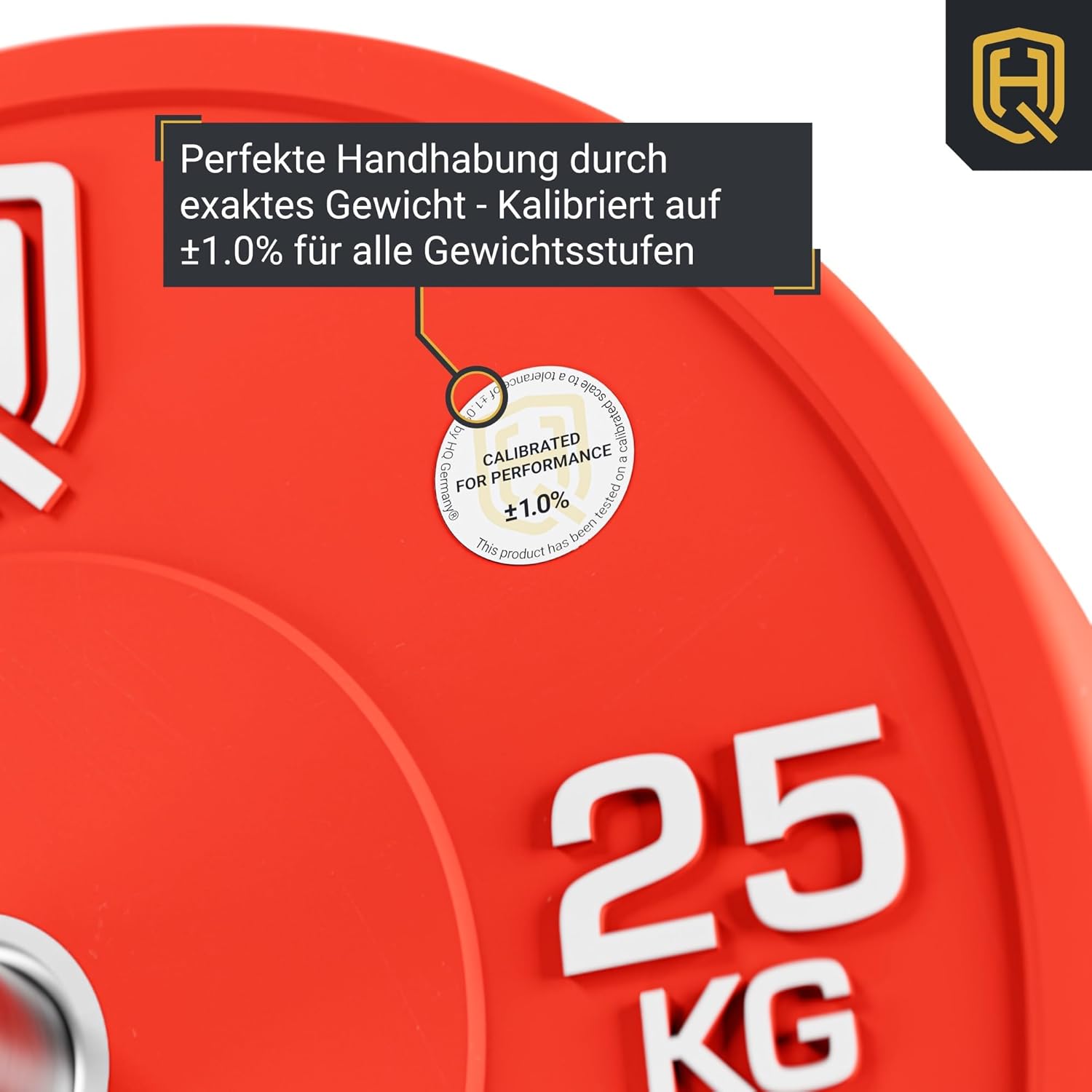 HQ Germany Premium Bumper Plates: 50mm Hantelscheiben Set