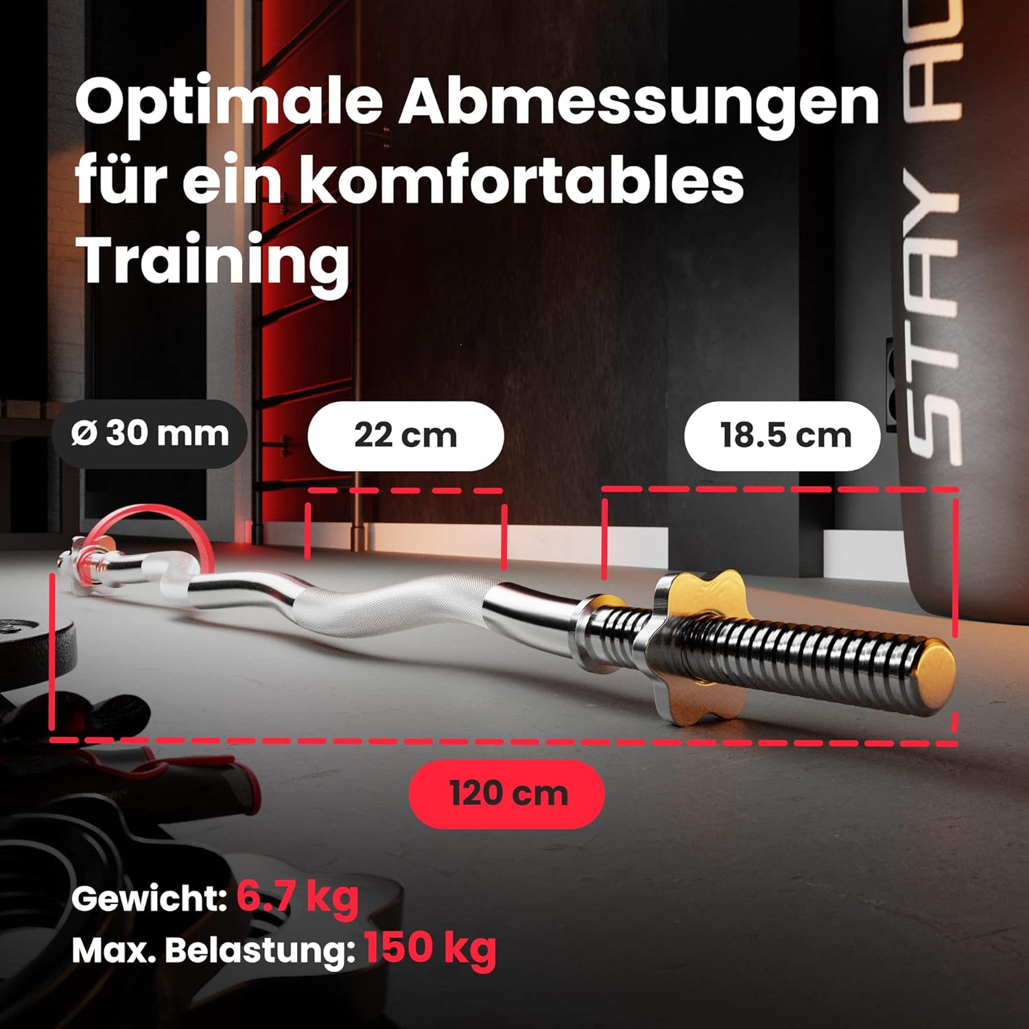 Hop-Sport Hantelbank: Multifunktional mit Latzug, verstellbarer Schrägbank & Hantelset