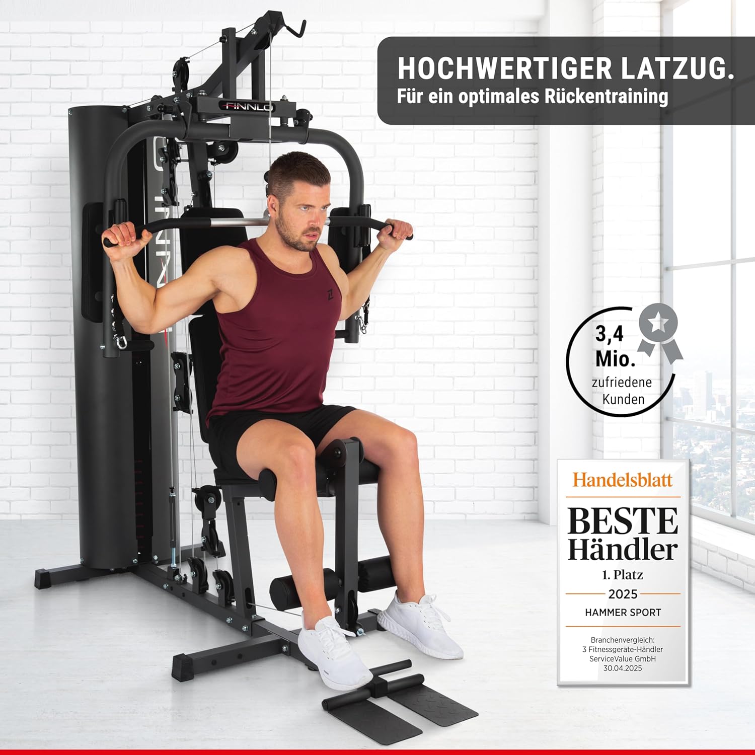 Finnlo Autark 600 Kraftstation mit Kabelzug – Home Gym für Zuhause