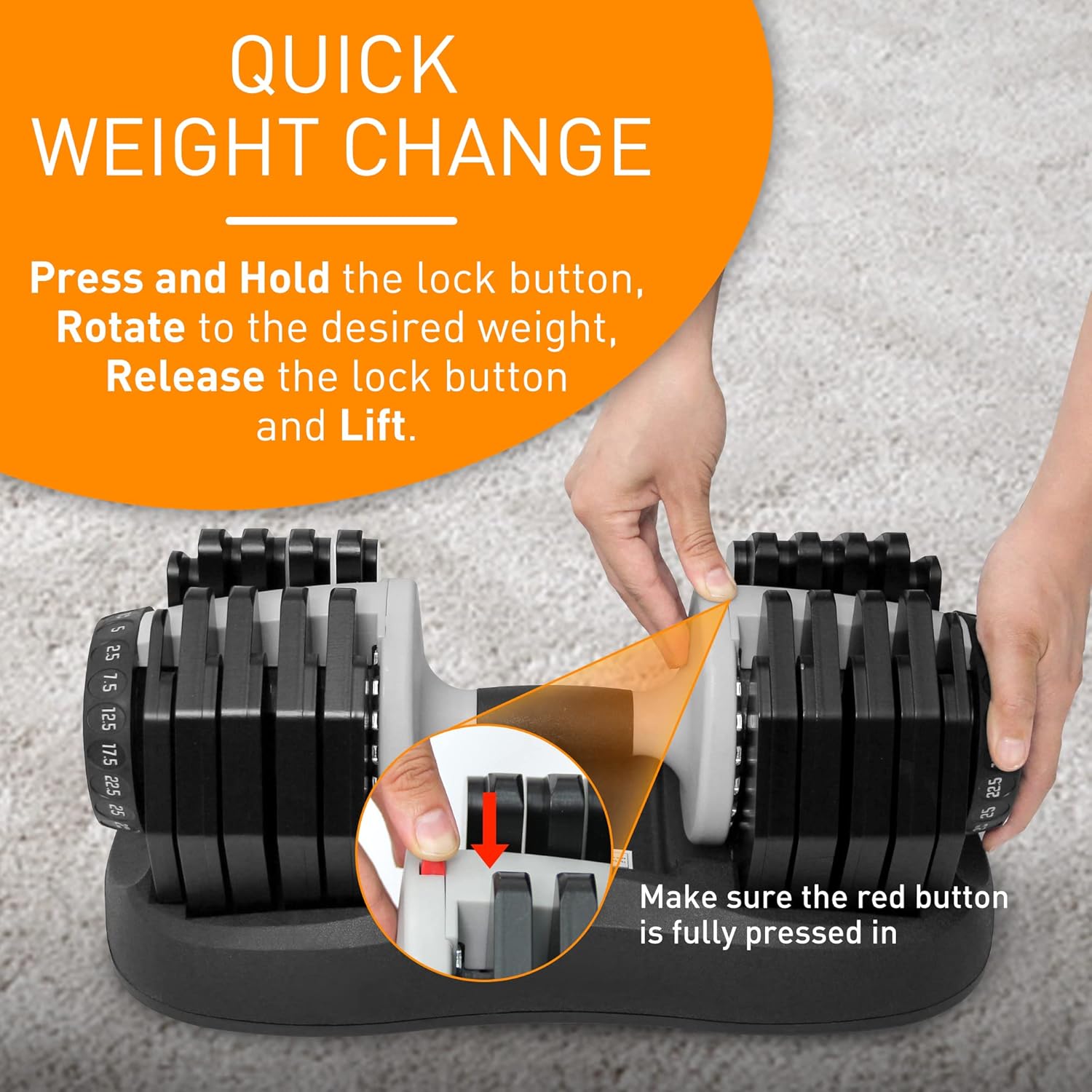 ATIVAFIT Verstellbare Kurzhantel: Für Damen & Herren, ideal fürs Heimtraining