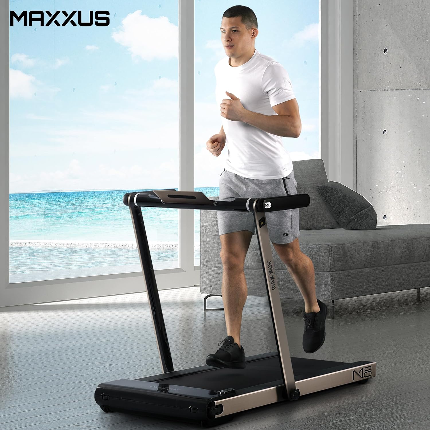 Maxxus M8 Elektrisches Klappbares Laufband – 2.0 PS Motor, Bluetooth & App